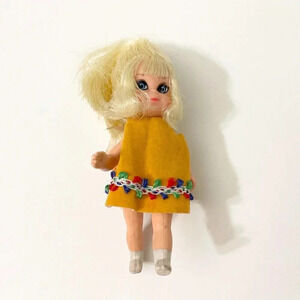 Vintage Liddle Kiddle Shirley Skediddler 4 Inch  DOLL ONLY